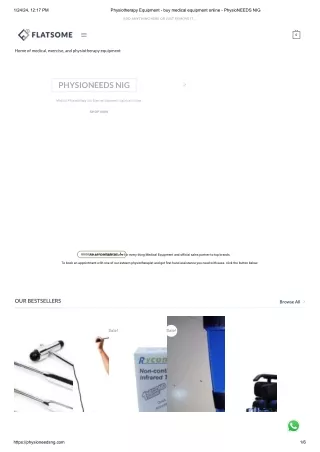 Physiotherapy Equipment - buy medical equipment online - PhysioNEEDS NIG