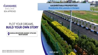 Residential Site Layouts in Kengeri by Aashrithaa Properties