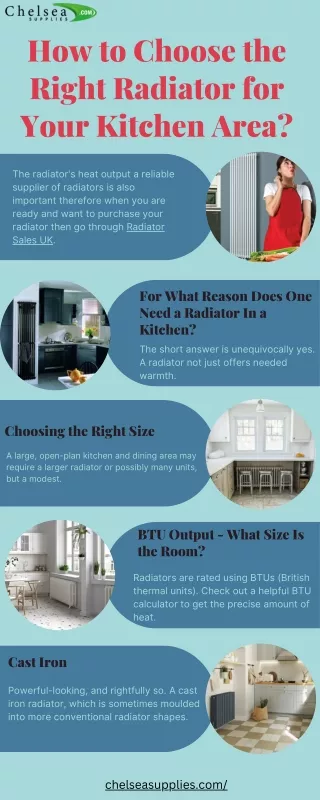 how to choose the right radiator for your kitchen