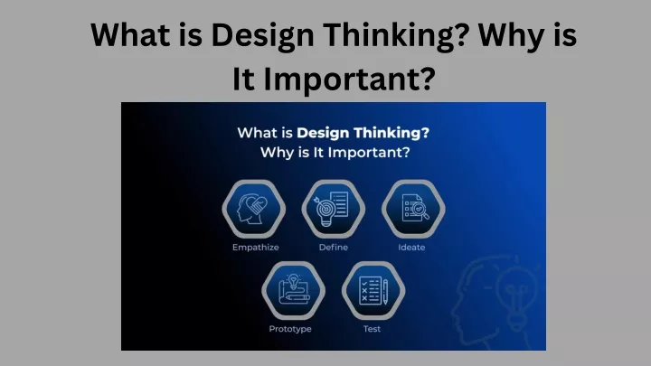 what is design thinking why is it important