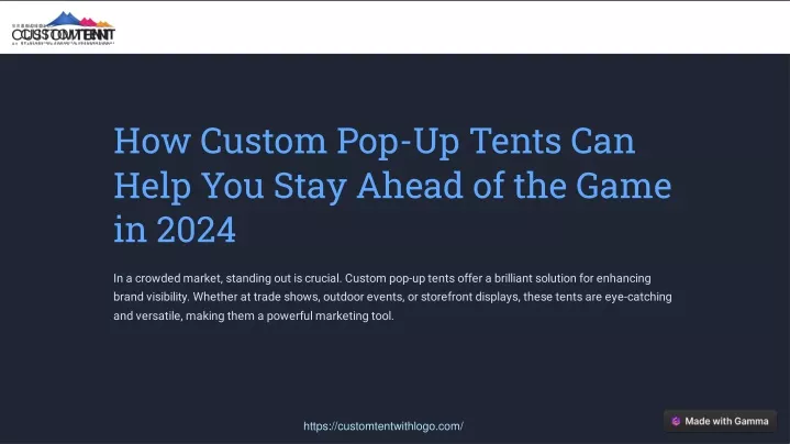 how custom pop up tents can help you stay ahead