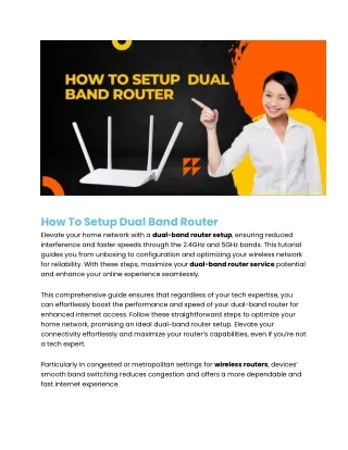 How To Setup Dual Band Router