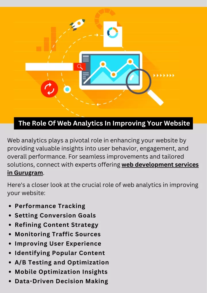 the role of web analytics in improving your