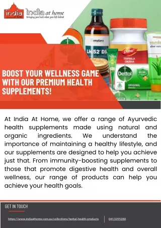 Boost Your Wellness Game with Our Premium Health Supplements!