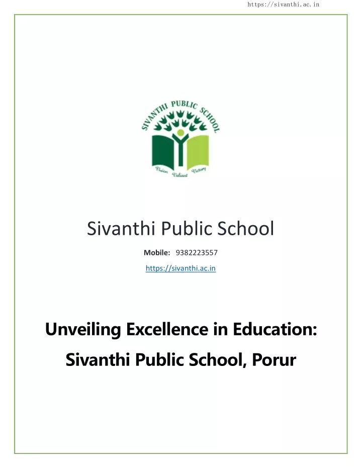 https sivanthi ac in