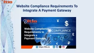 website compliance requirements to integrate a payment gateway