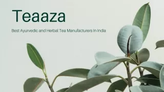 Buy Premium Ayurvedic and Herbal Tea In India