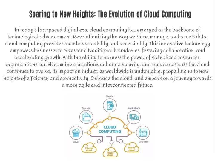 soaring to new heights the evolution of cloud