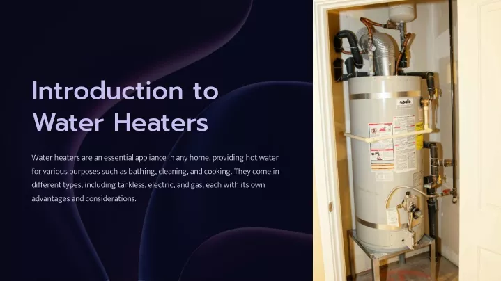 introduction to water heaters