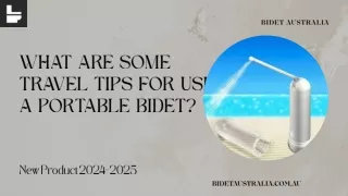 What are some travel tips for using a Portable Bidet