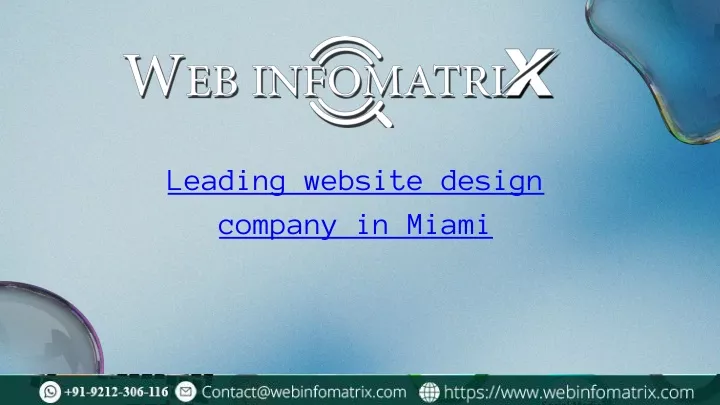 leading website design company in miami