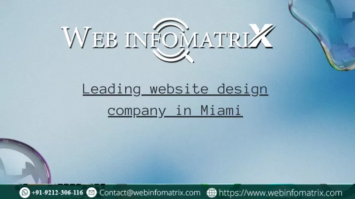 leading website design company in miami
