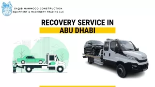Professional Recovery Service in Abu Dhabi