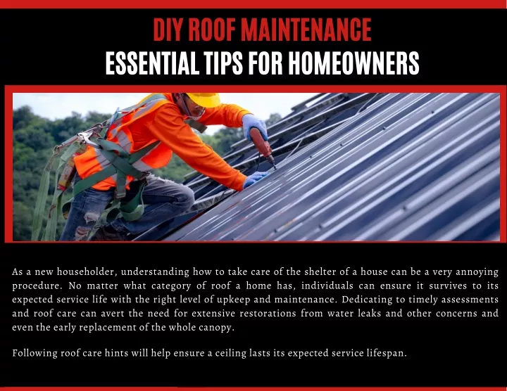 diy roof maintenance essential tips for homeowners