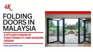 Folding Doors in Malaysia by Seng Kong Shutters