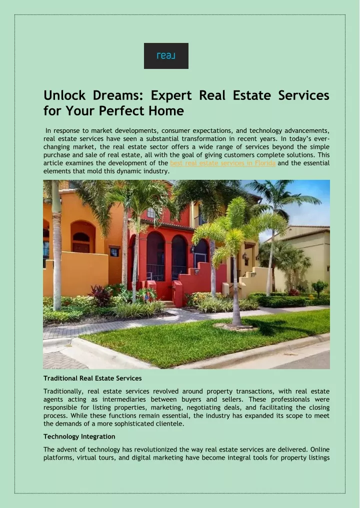 unlock dreams expert real estate services