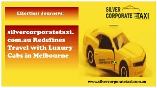 Luxury Cabs in Melbourne