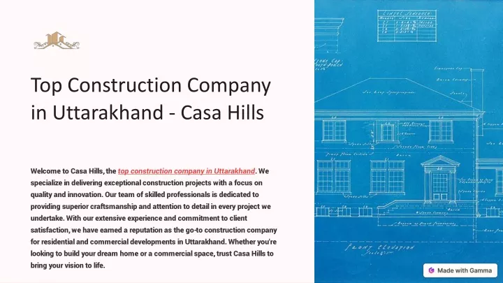 top construction company in uttarakhand casa hills