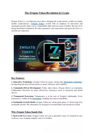 the zwigato token revolution in crypto