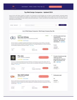 Top Web Design Agencies - Updated 2024