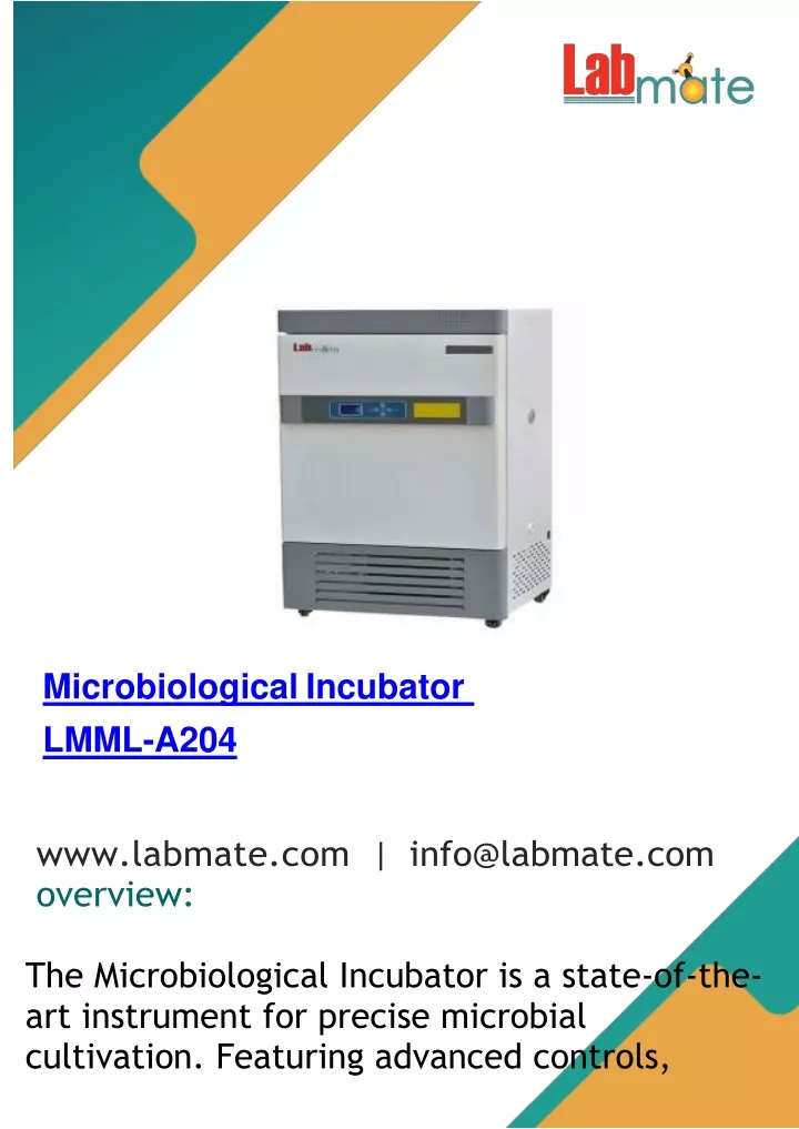 microbiological incubator lmml a204