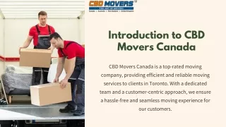 Top-rated Moving Companies in Toronto | CBD Movers Canada