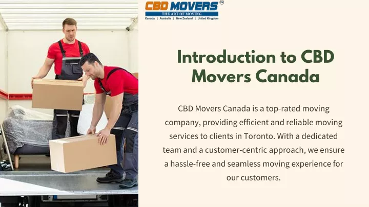 introduction to cbd movers canada
