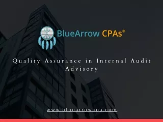 Quality Assurance in Internal Audit Advisory~ BlueArrow CPAs