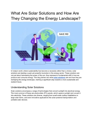 Solar Solutions | Revolutionizing the Global Energy Scene