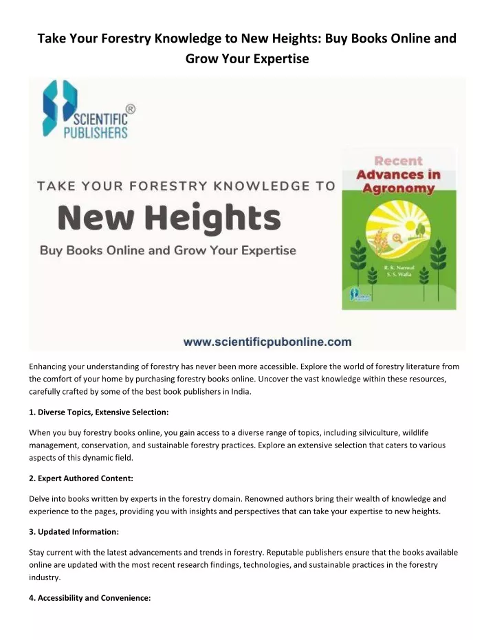 take your forestry knowledge to new heights