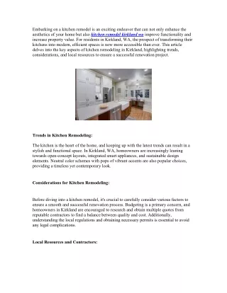 embarking on a kitchen remodel is an exciting