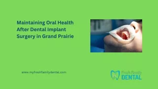 Maintaining Oral Health After Dental Implant Surgery in Grand Prairie (2)