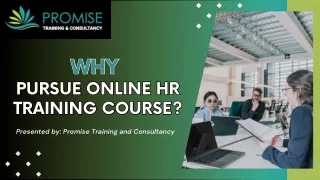 Why Pursue Online HR Training Course?
