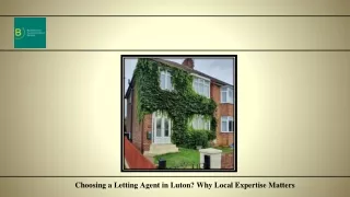 Choosing a Letting Agent in Luton Why Local Expertise Matters