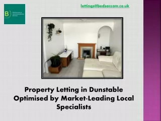 Property Letting in Dunstable Optimised by Market-Leading Local Specialists