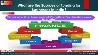 What are the Sources of Funding for Businesses in India