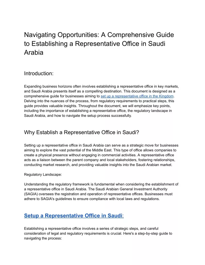 navigating opportunities a comprehensive guide