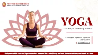 Apply Now for Yoga Course at SKV University