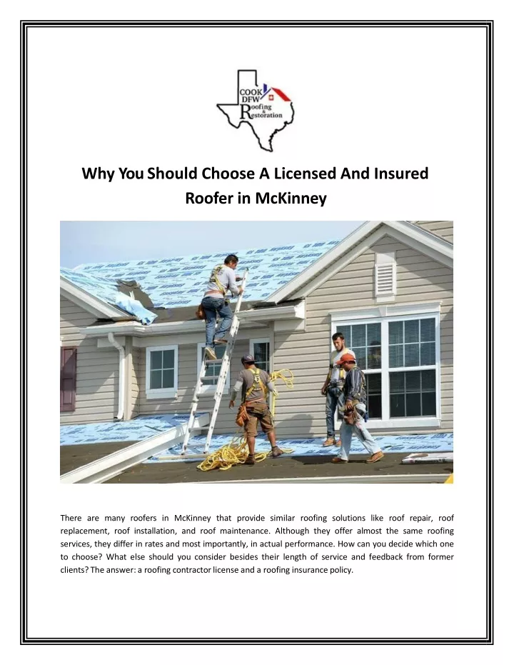 why you should choose a licensed and insured