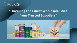 Wholesale ghee suppliers