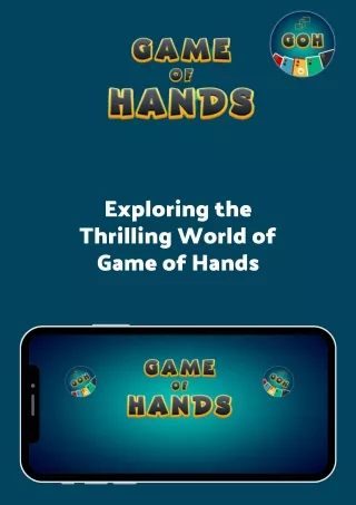 exploring the thrilling world of game of hands