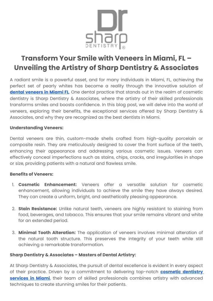 transform your smile with veneers in miami