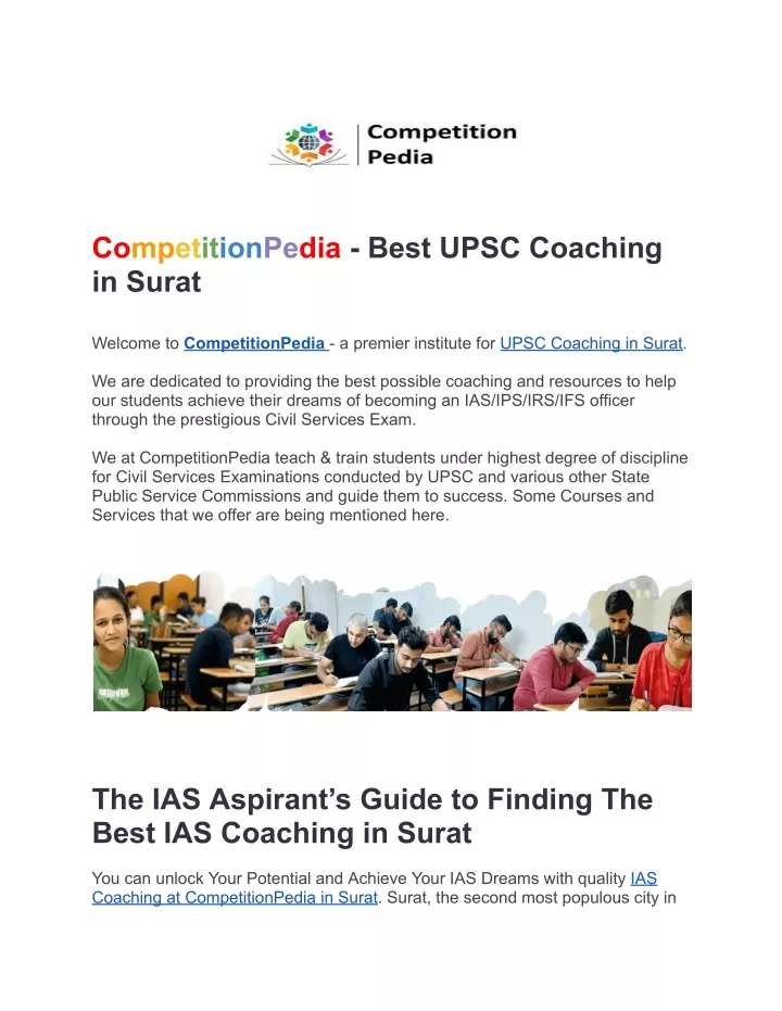 competitionpedia best upsc coaching in surat
