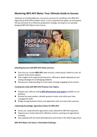 mastering ibps afo mains your ultimate guide
