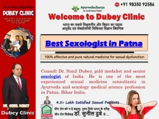 Virtual Sexologist Doctor in Patna, Bihar for Sexual Therapies | Dr. Sunil Dubey