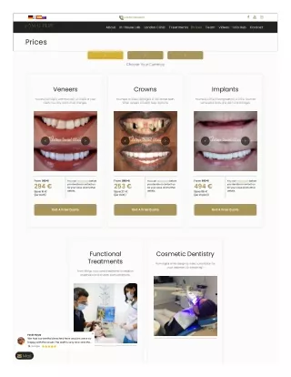 Dental treatment prices in turkey