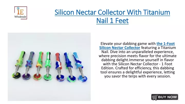 silicon nectar collector with titanium nail 1 feet