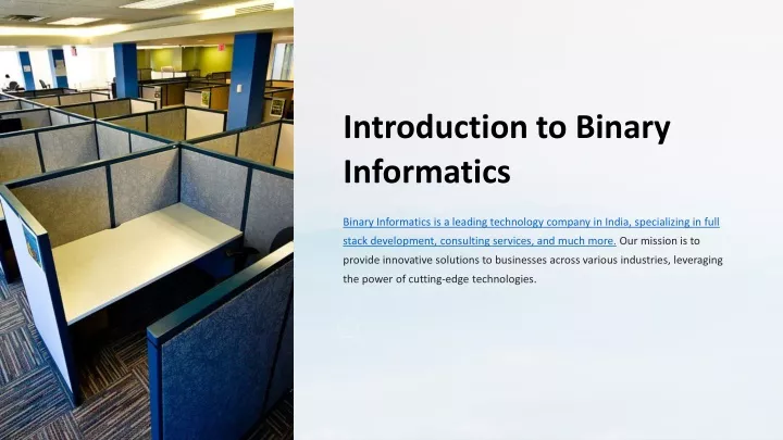 introduction to binary informatics