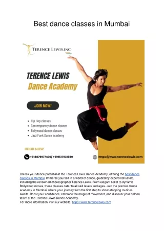 best dance classes in mumbai