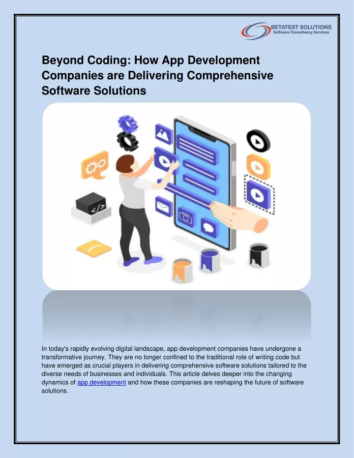 beyond coding how app development companies